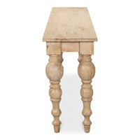 Additional view of Natural Wood Console Table