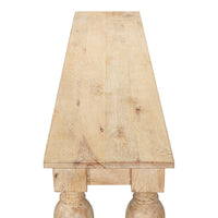 Additional view of Natural Wood Console Table