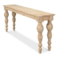 Additional view of Natural Wood Console Table