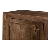 Traditional Four-Door Sideboard, 71 in – Walnut-Finish Mango - additional view