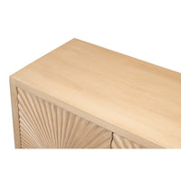 Carved Four-Door Sideboard, 76 in – Sunburst Panels in Natural Mango - additional view