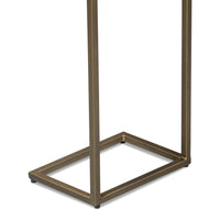 Mango Wood End Table with Gold Iron Base - additional view