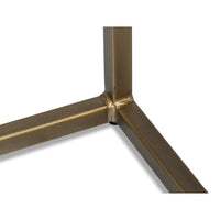 Mango Wood End Table with Gold Iron Base - additional view