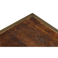 Mango Wood End Table with Gold Iron Base - additional view