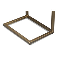 Mango Wood End Table with Gold Iron Base - additional view