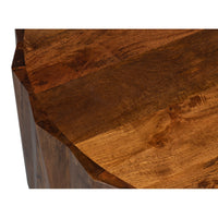 Organic Modern Round Cocktail Table – Pedestal Base - additional view