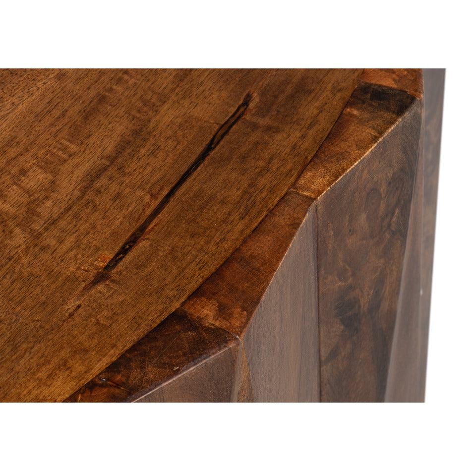 Organic Modern Round Cocktail Table – Pedestal Base - additional view