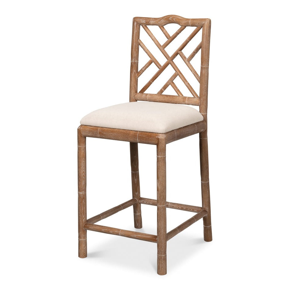 White Wood Stool