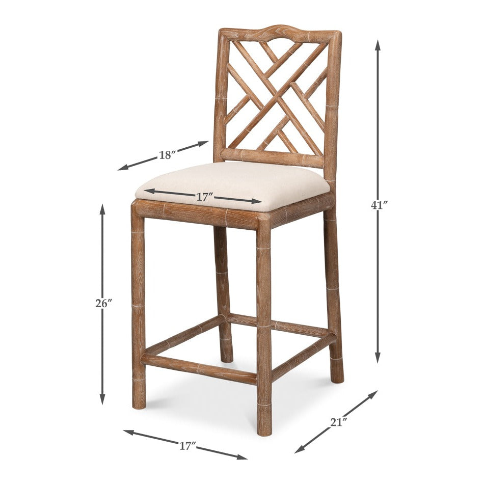 Dimension drawing for White Wood Stool