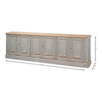 Large French Provincial Sideboard, 119