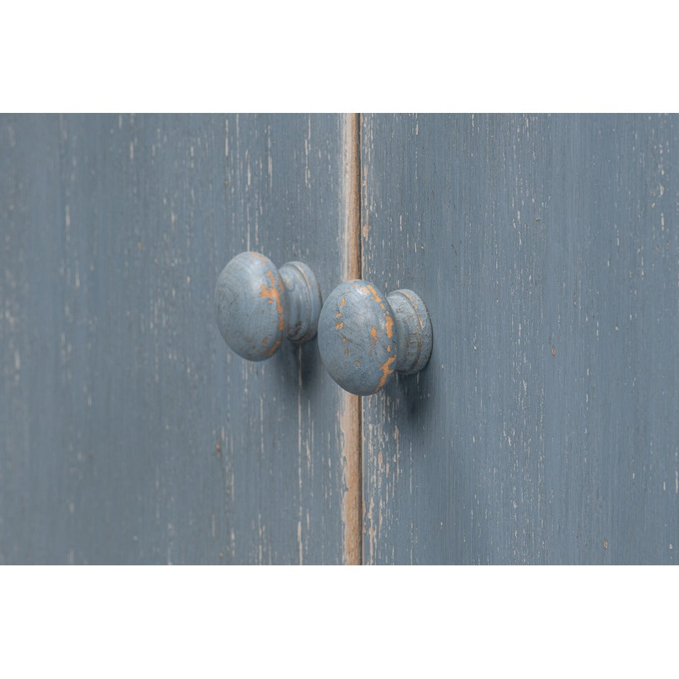 Farmhouse Eight-Door Sideboard, 122" – Distressed Blue-Grey Reclaimed Pine - additional view