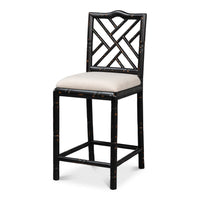 Black Wood Stool