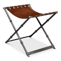 Additional view of Brown Leather Bench