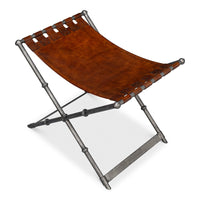 Additional view of Brown Leather Bench