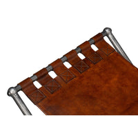 Additional view of Brown Leather Bench