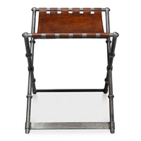 Additional view of Brown Leather Bench