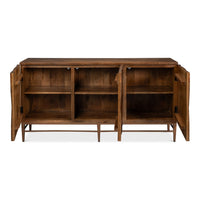 Transitional Three-Door Sideboard, 72