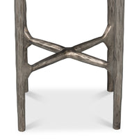 Iron End Table with Marble Top - additional view
