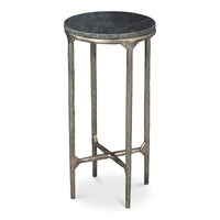 Iron End Table with Marble Top - additional view