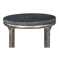Iron End Table with Marble Top - additional view