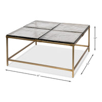 Contemporary Square Coffee Table, 41