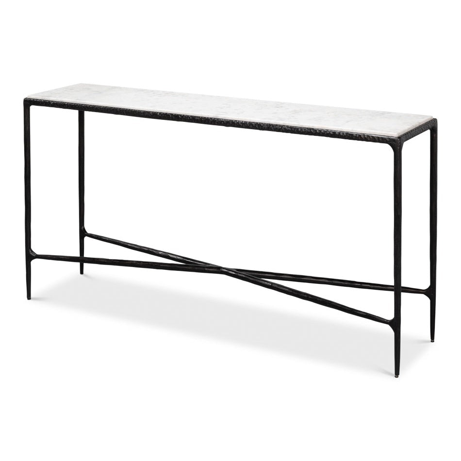 Black Marble Console Table
