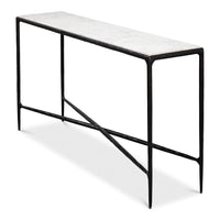 Additional view of Black Marble Console Table