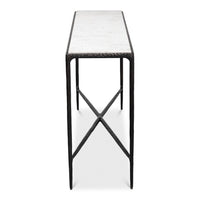 Additional view of Black Marble Console Table