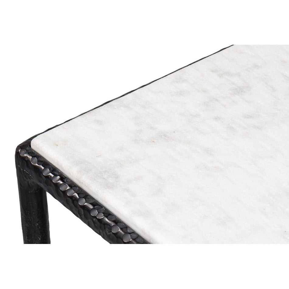 Additional view of Black Marble Console Table