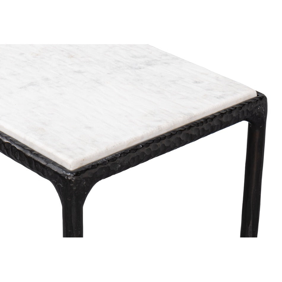 Additional view of Black Marble Console Table