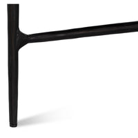 Round Breakfast Table with Marble Top, 42 in – Forged Iron Base - additional view