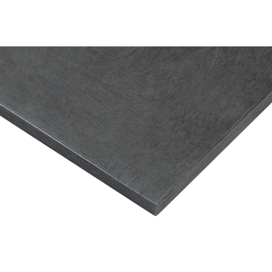 Stone Gray Dining Table with Starburst Pedestal Base - additional view