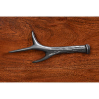 Carved Four-Drawer Chest – Brown Acacia with Antler-Form Pulls - additional view