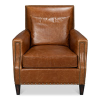 Additional view of Contemporary Brown Leather Chair