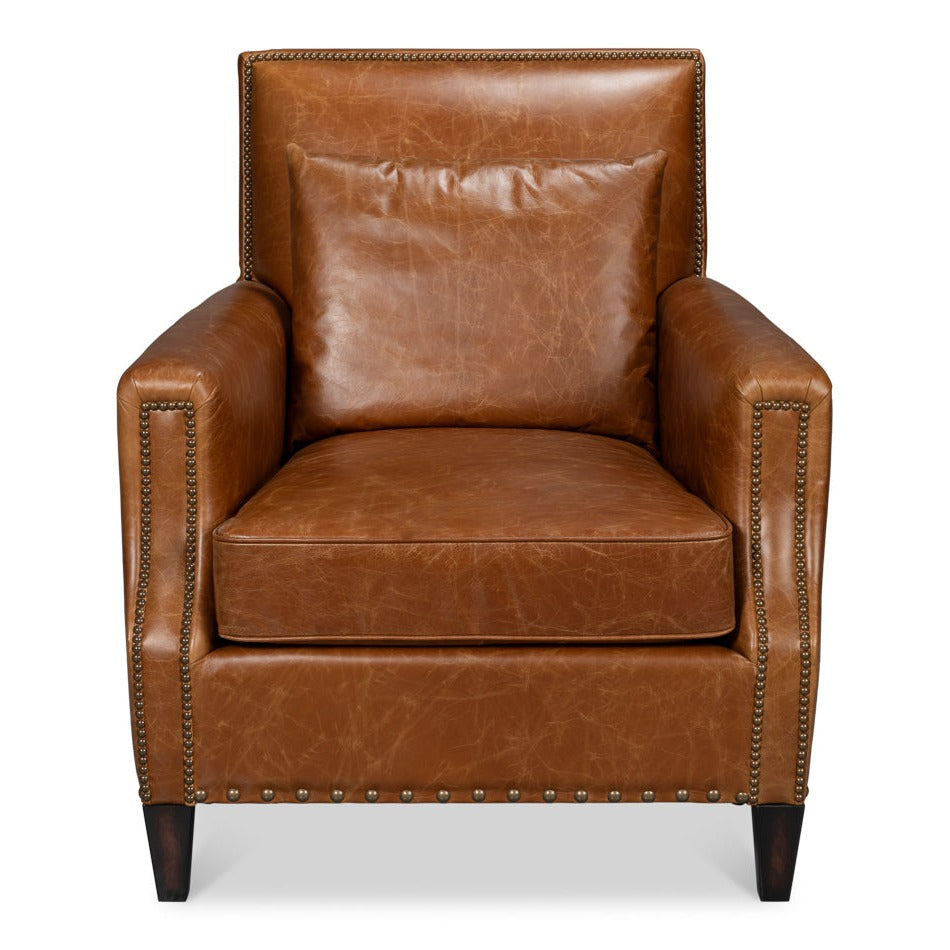 Additional view of Contemporary Brown Leather Chair