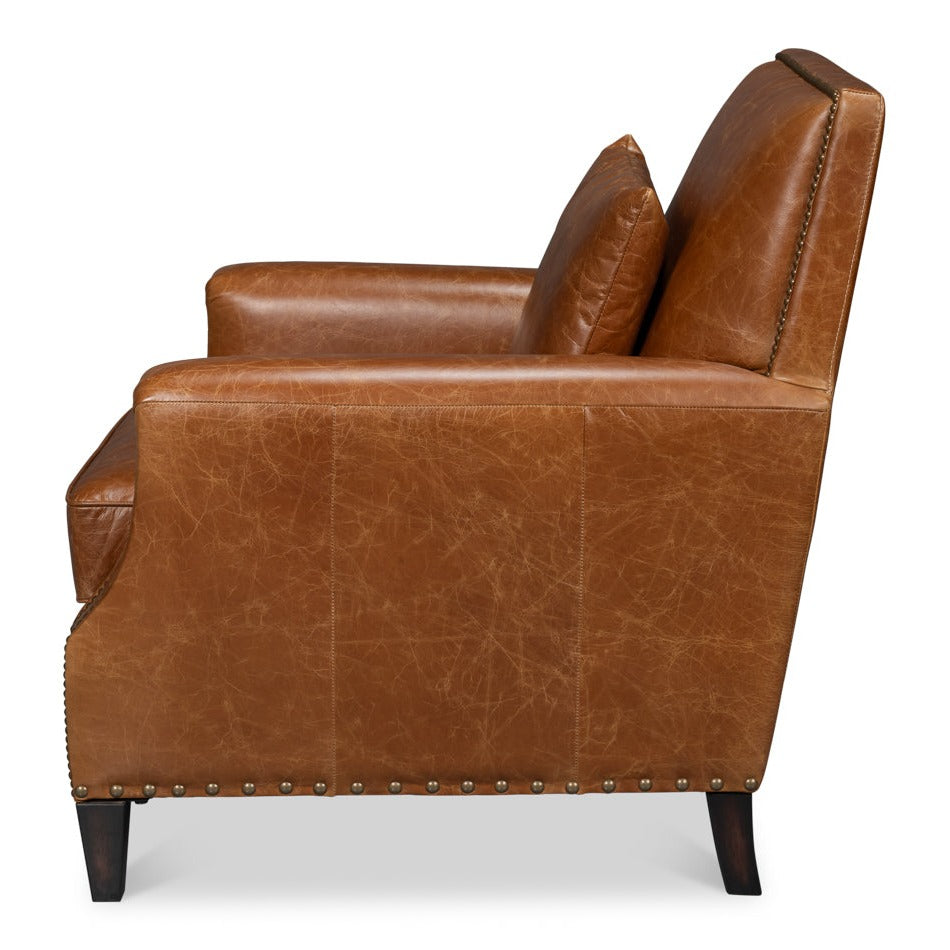 Additional view of Contemporary Brown Leather Chair