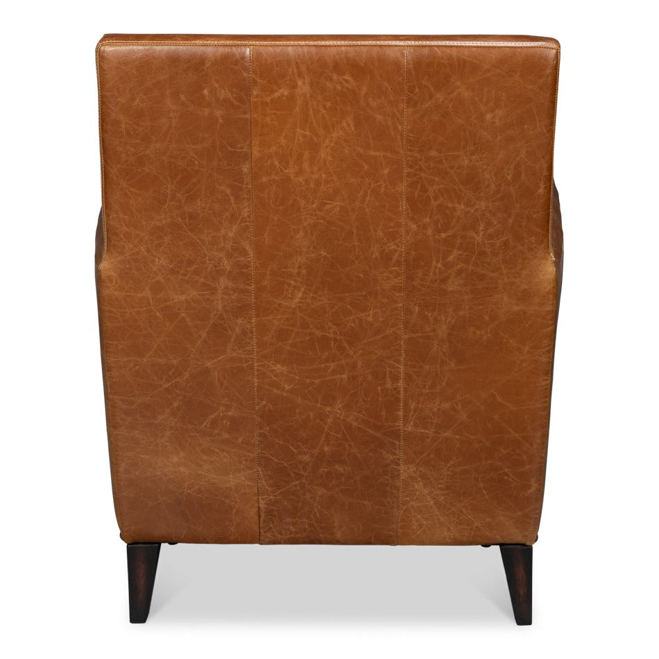 Additional view of Contemporary Brown Leather Chair