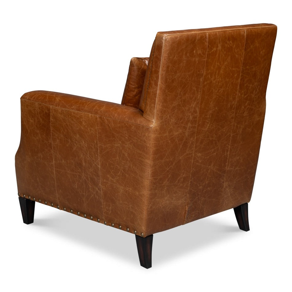 Additional view of Contemporary Brown Leather Chair