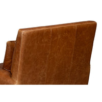 Additional view of Contemporary Brown Leather Chair