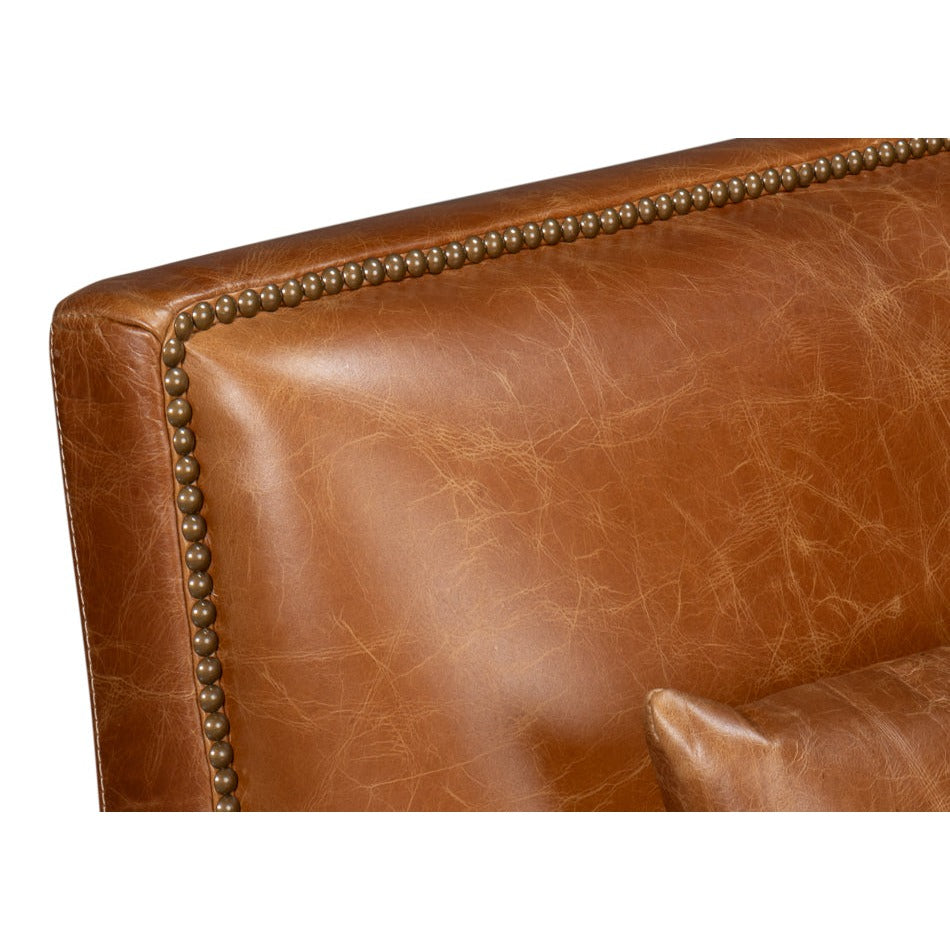Additional view of Contemporary Brown Leather Chair