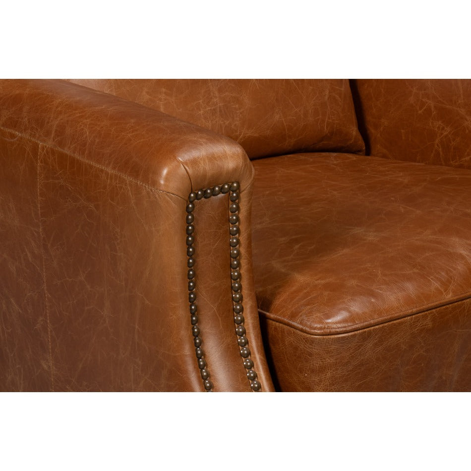 Additional view of Contemporary Brown Leather Chair