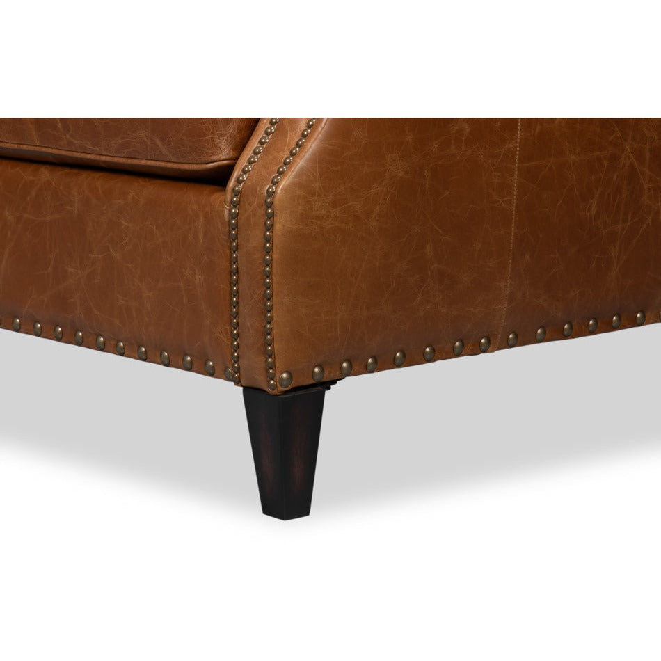 Additional view of Contemporary Brown Leather Chair