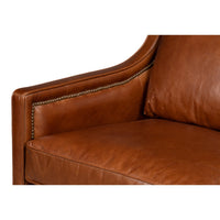 Additional view of Contemporary Brown Leather Sofa