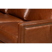 Additional view of Contemporary Brown Leather Sofa