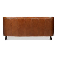 Additional view of Contemporary Brown Leather Sofa