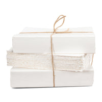 Handmade Ivory Paper Ledger Books, Set of 6