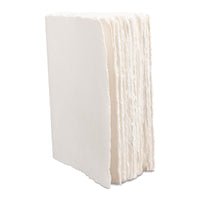 Handmade Ivory Paper Ledger Books, Set of 6