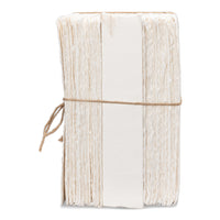 Handmade Ivory Paper Ledger Books, Set of 6