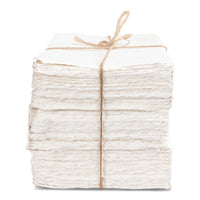 Handmade Ivory Paper Ledger Books, Set of 6