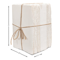Handmade Ivory Paper Ledger Books, Set of 6